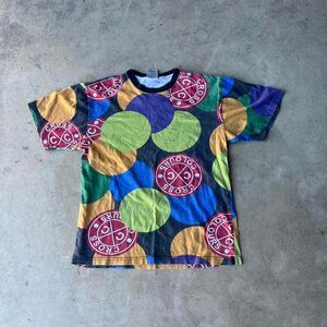 Cross Colours multi-coloured cotton streetwear tee Mens size M